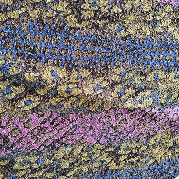 Mirasol Women's Size 1X Midi Skirt Ruffle Asymmetrical Elastic Waist Pull on - Picture 3 of 8